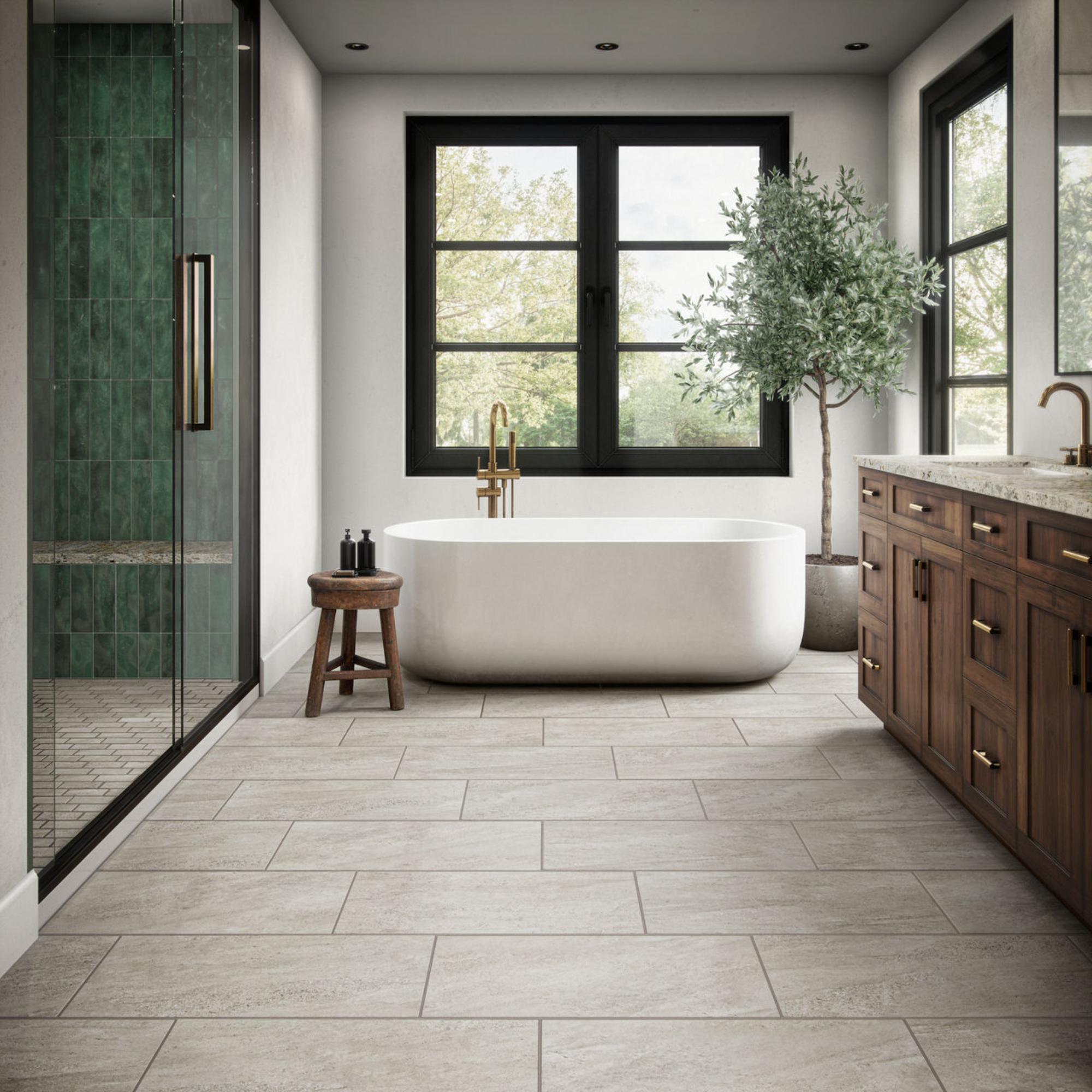 Advantage Aged Grey Square 18X18 Matte Porcelain Tile