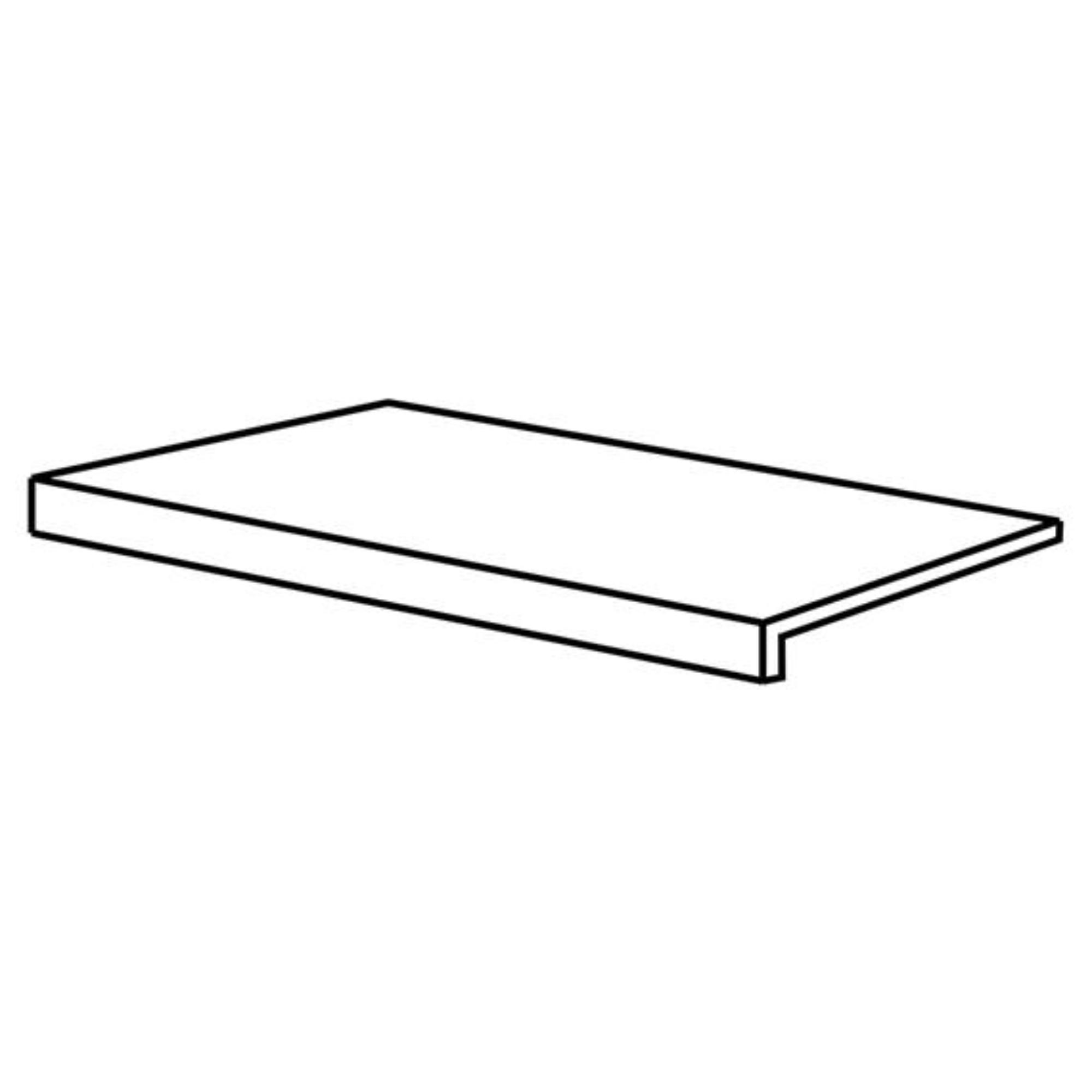 Vertuo Composer 12X24 Matte Porcelain 6cm Return Coping Paver Trim