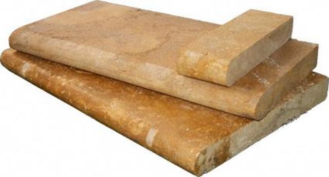 Tuscany Riviera  Hon/Uf/Brushed/One Long Side Bullnosed 12X24