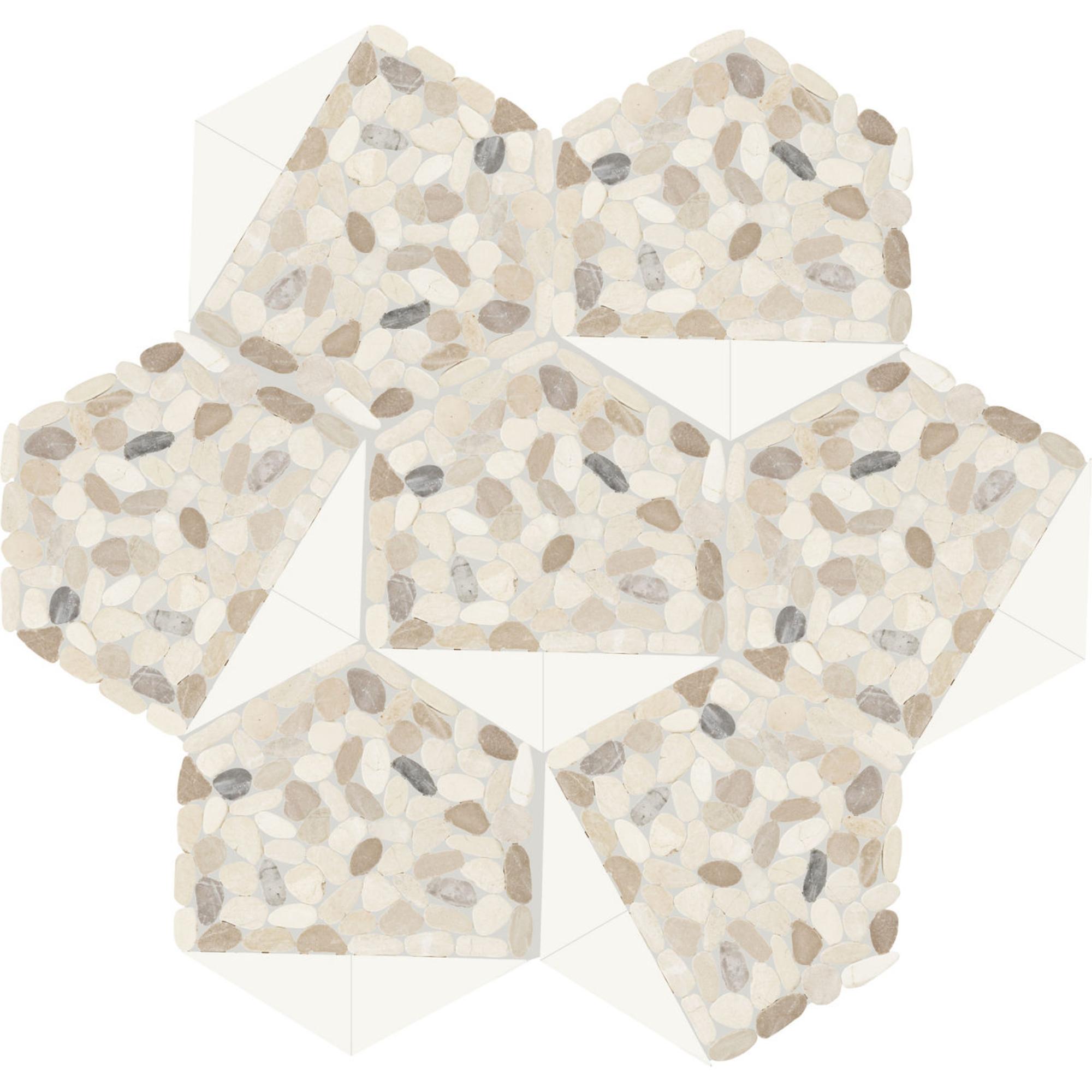 Pebble Oasis Seashell Flat Pebble Tumbled