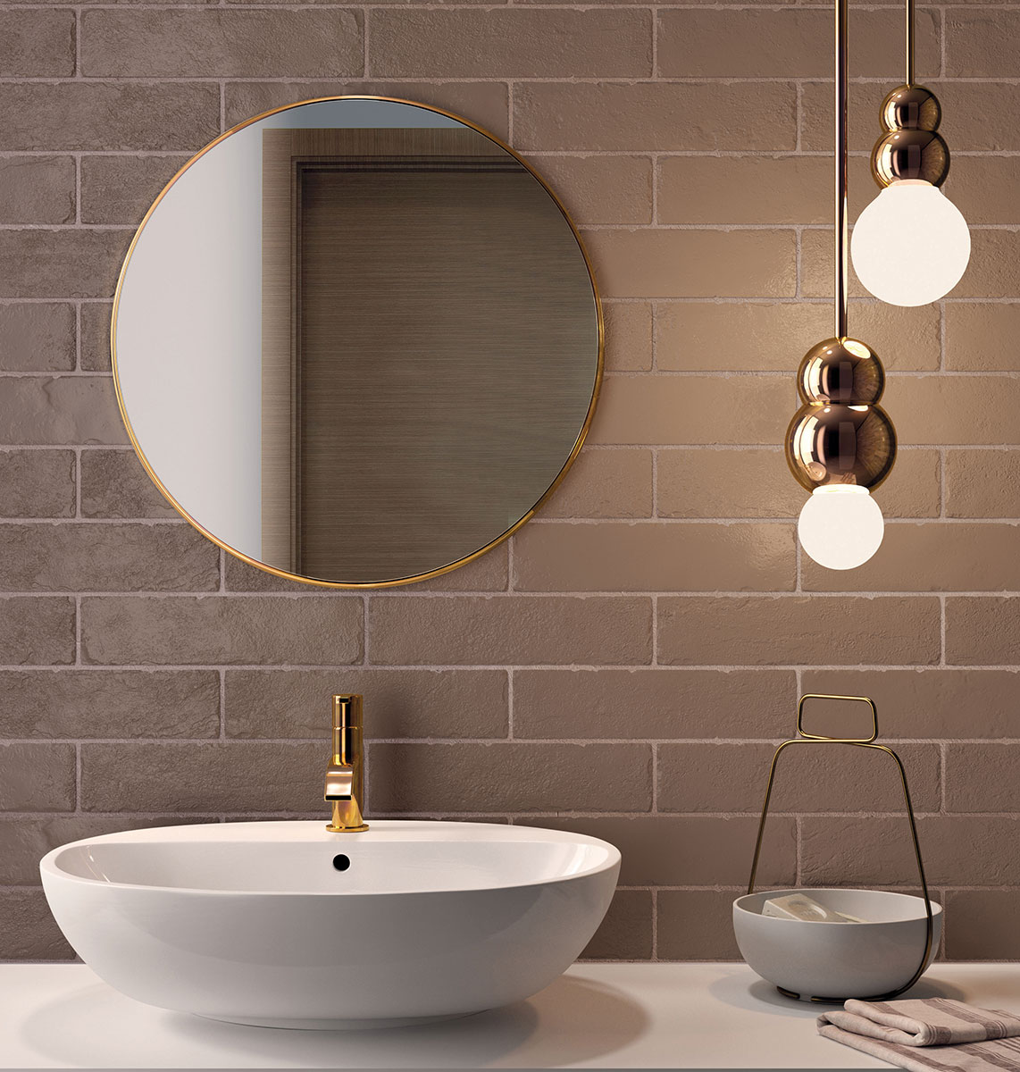 Capella Putty 2X10 Brick Pattern Matte Porcelain Tile