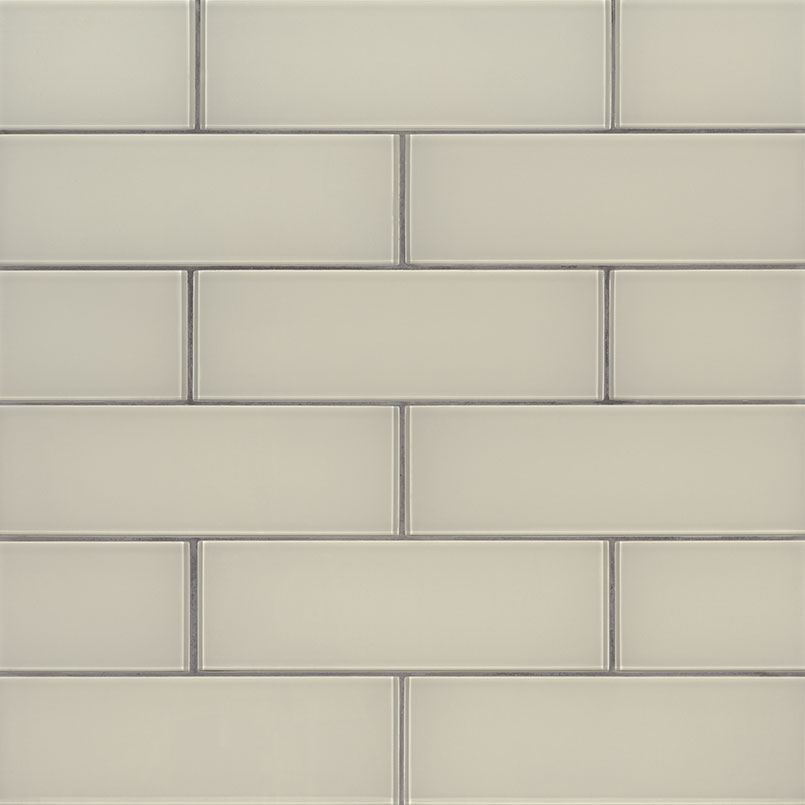 Snowcap White 4x12 Glass Subway Tile