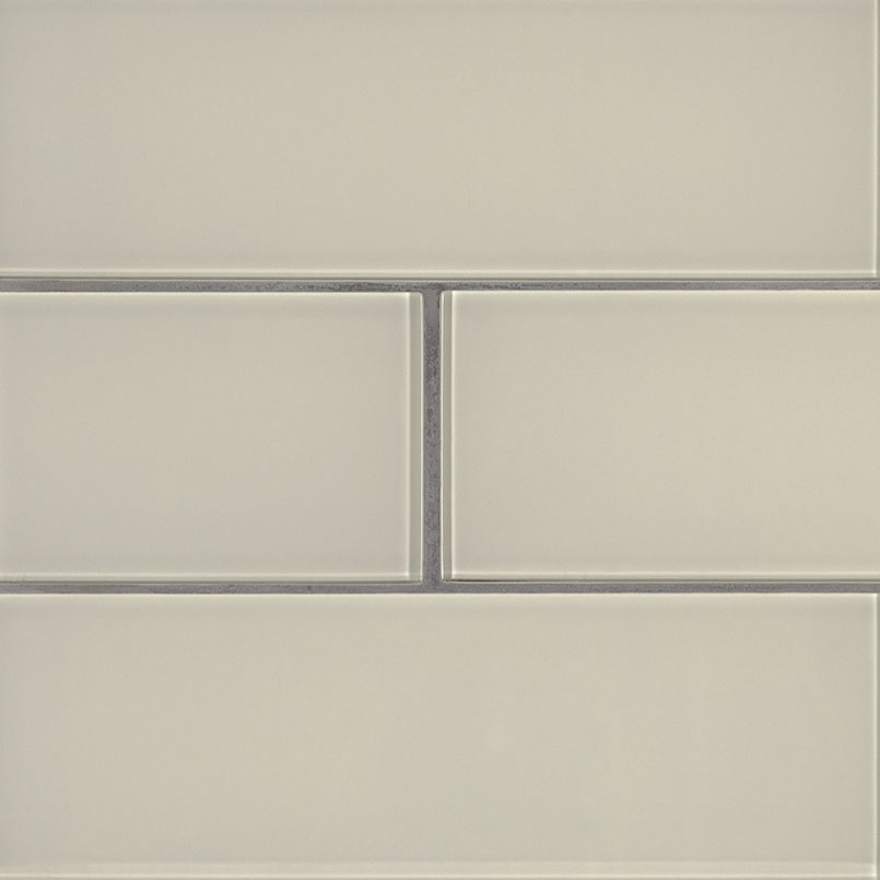 Snowcap White 4x12 Glass Subway Tile