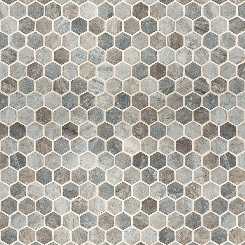 Stonella Hexagon 12x12 Mosaic Glass Tile