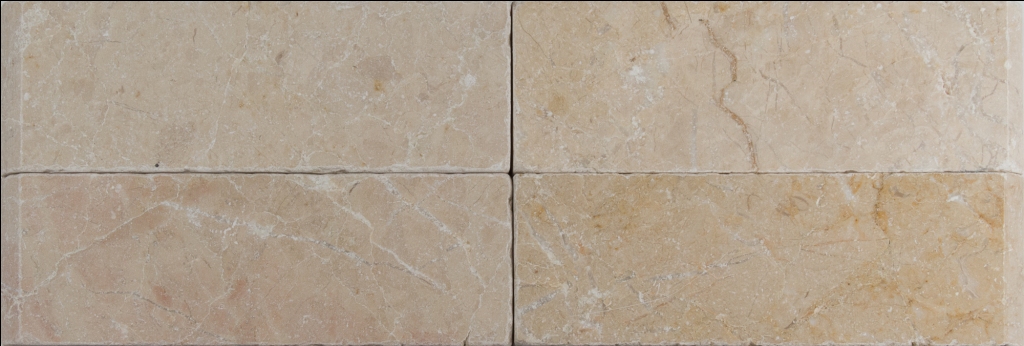 Aegean Pearl 4x12 Tumbled One Short Side Bullnose Pool Coping
