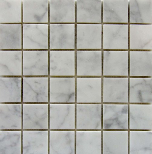 Carrara White 2x2 Polished Mosaic