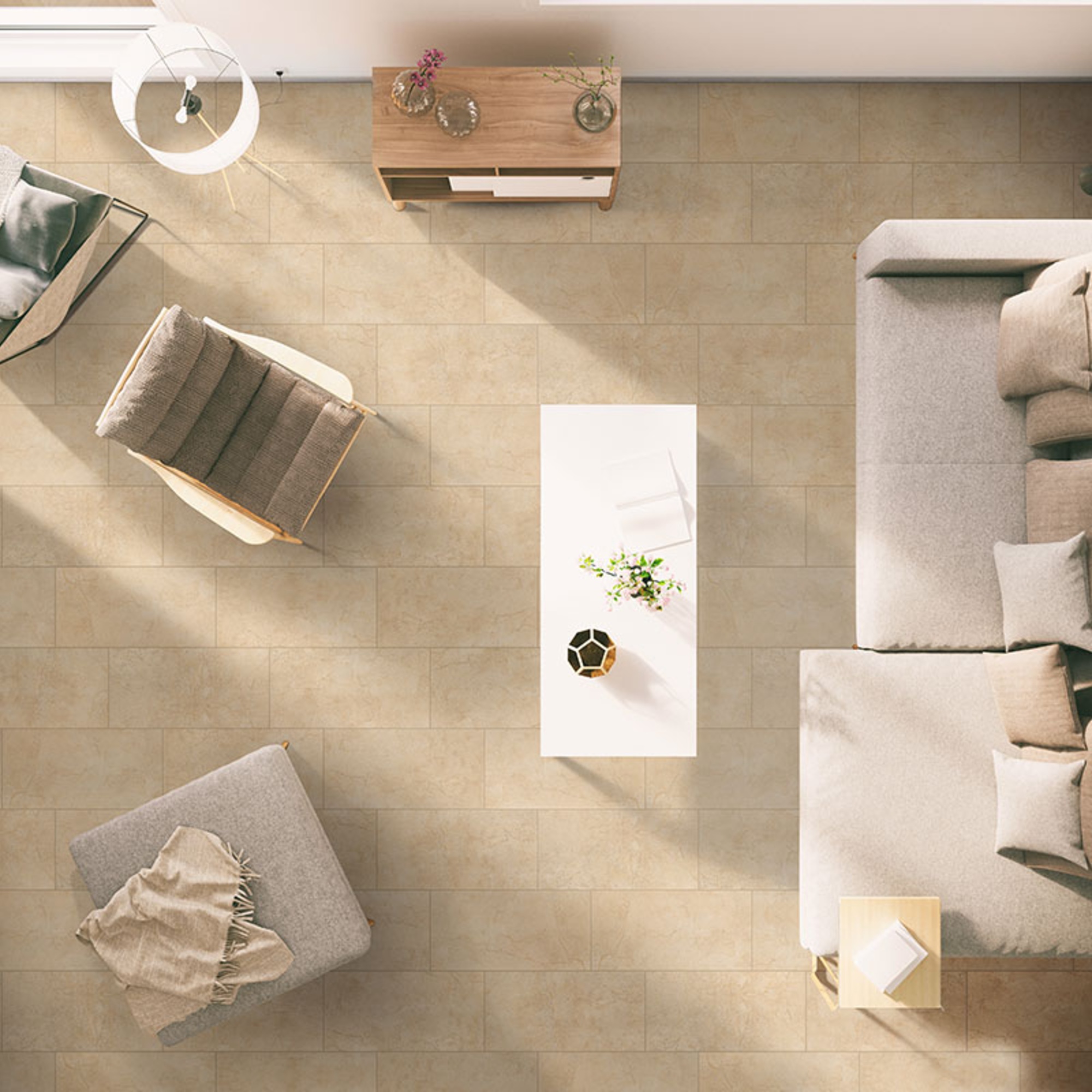 Aria Cremita 24X48 Polished Porcelain Tile