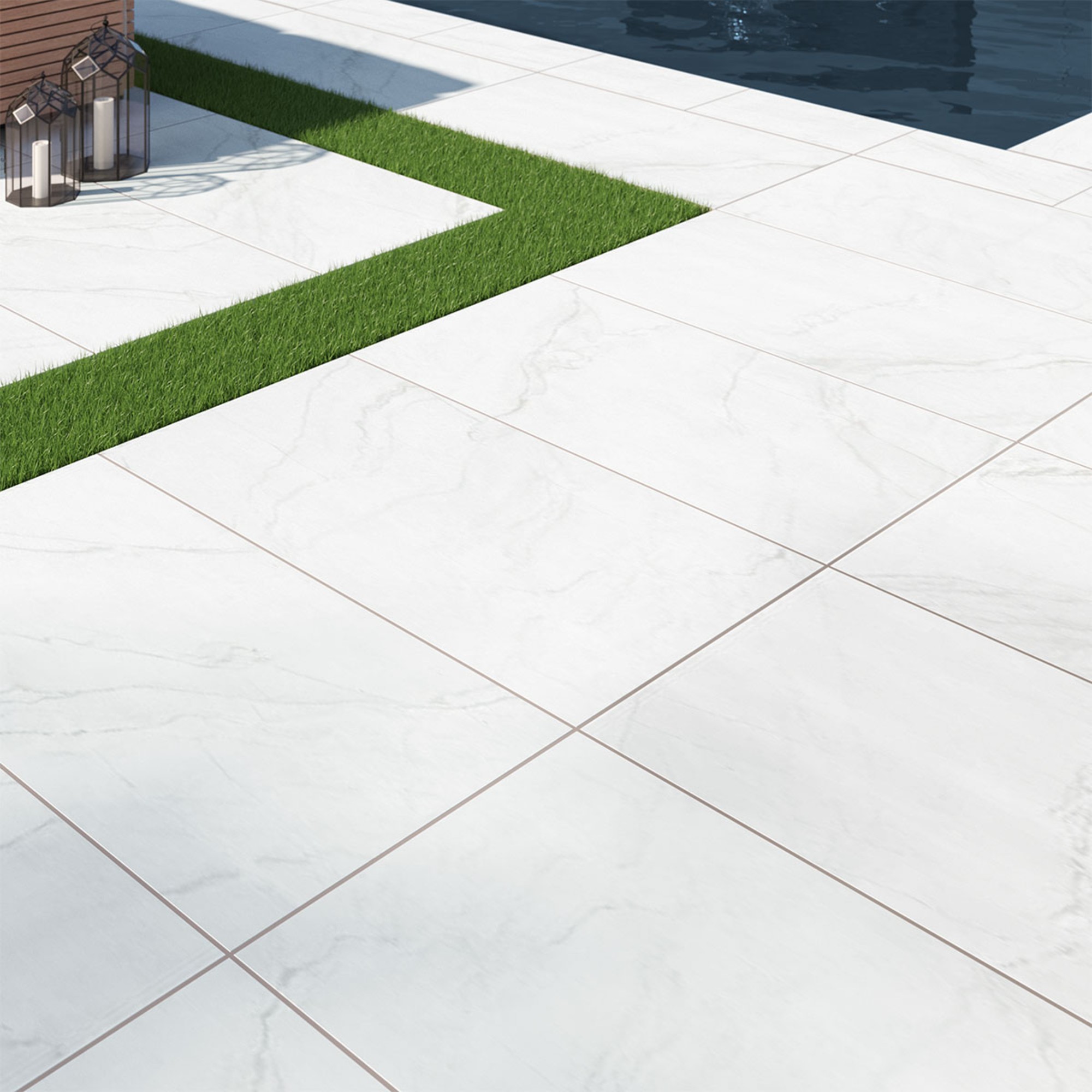 Kaya Zermatta Blanca 24x48 Matte Porcelain Pavers