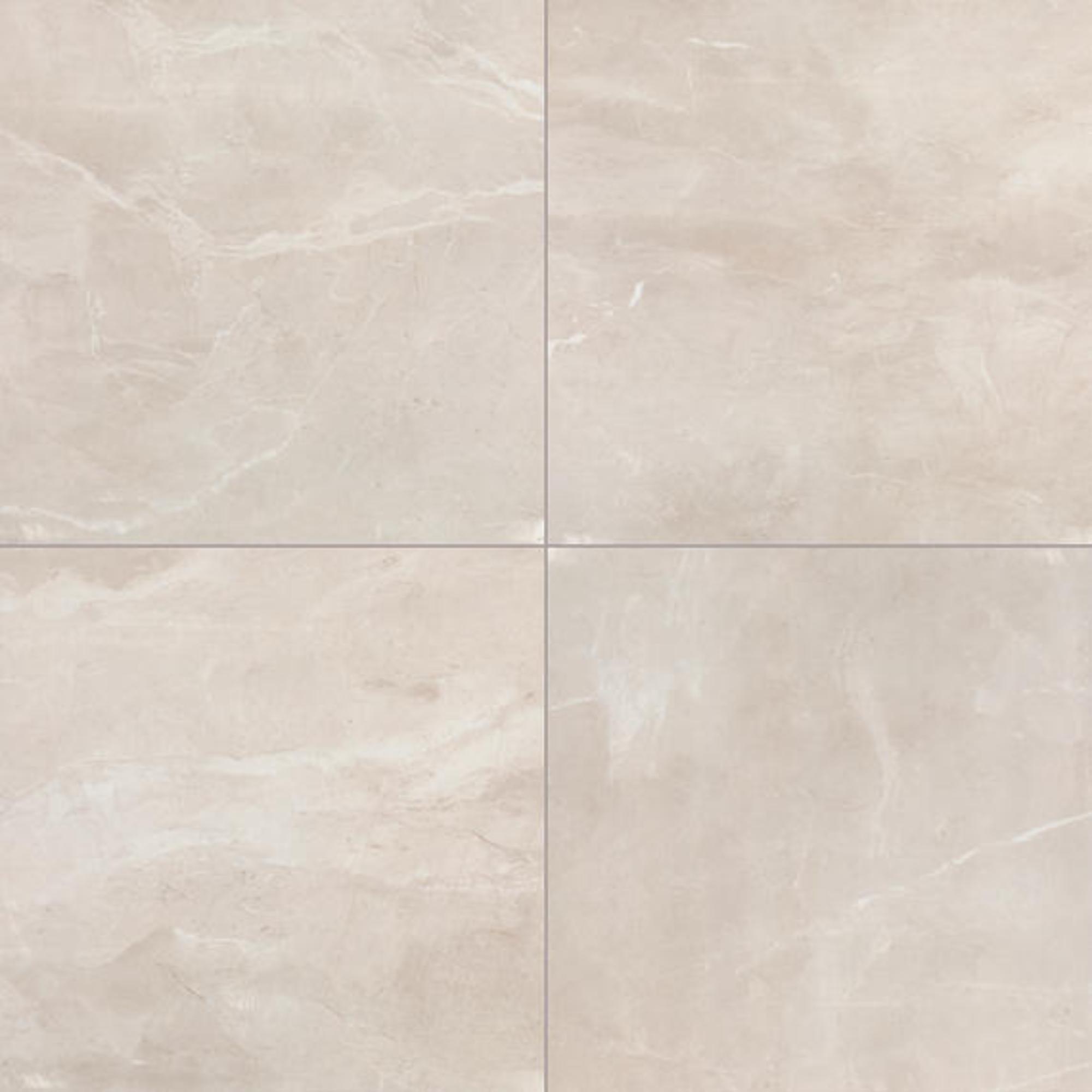 Artsy Gallery Pearl 24x24 Polished Marble Look Porcelain Floor Tile