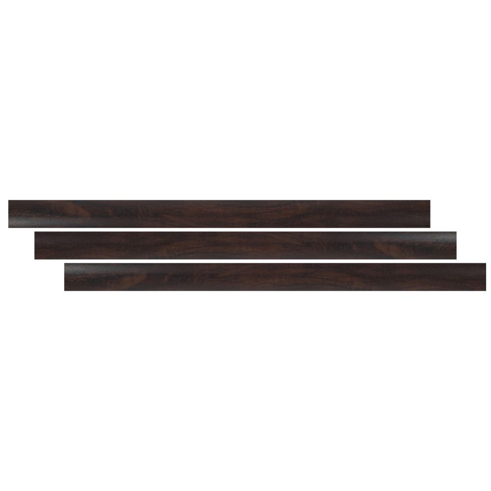 Burnished Acacia 2-3/4X94 Vinyl Overlapping Stair Nose