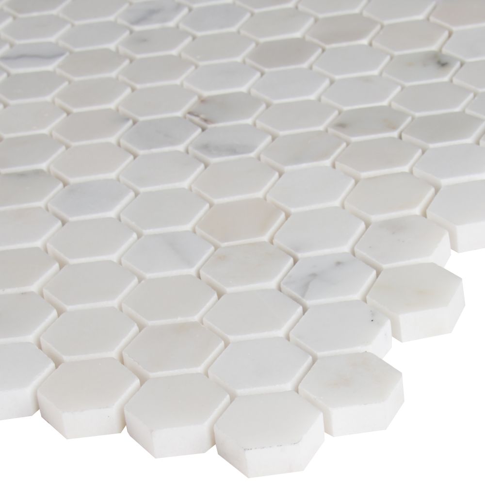 Calacatta Gold Hexagon 1x1 Polished Marble Mosaic