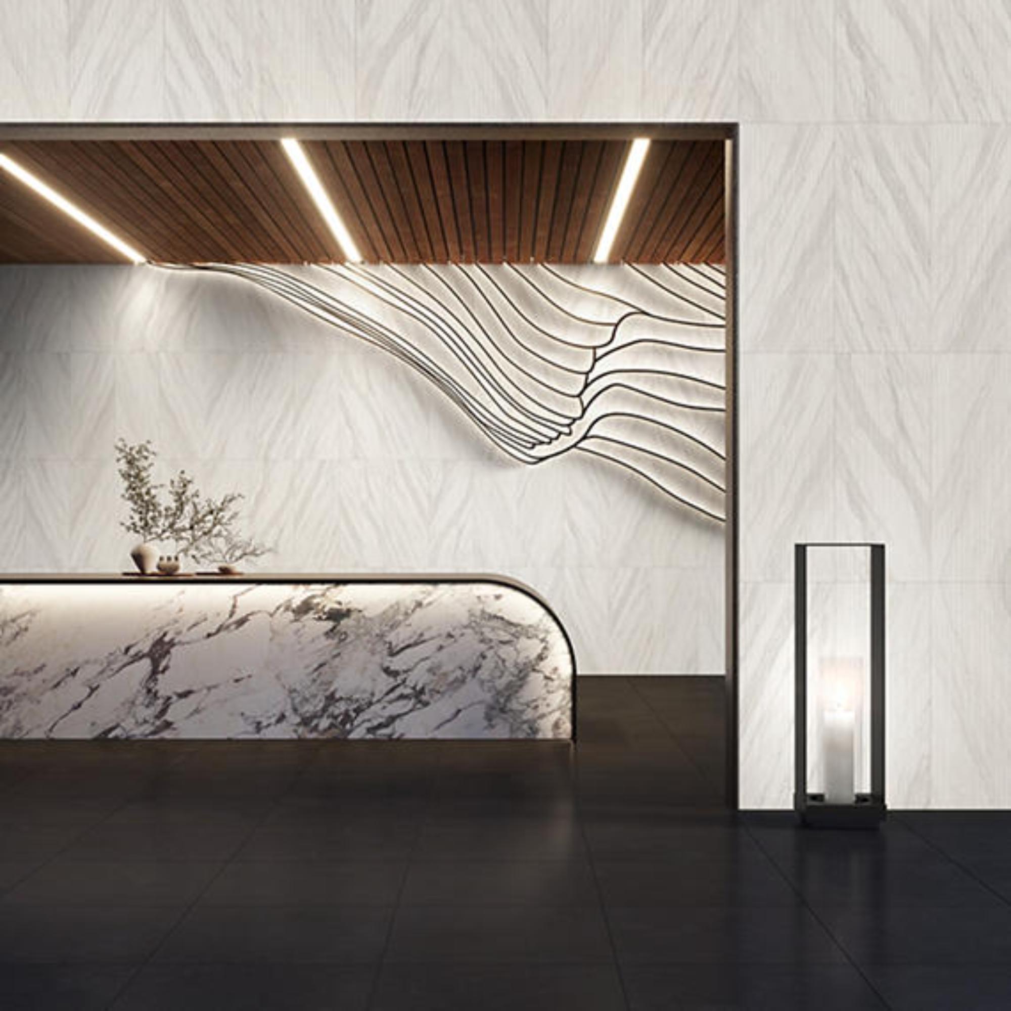 Cohesion Black 12X24 Textured Porcelain Tile