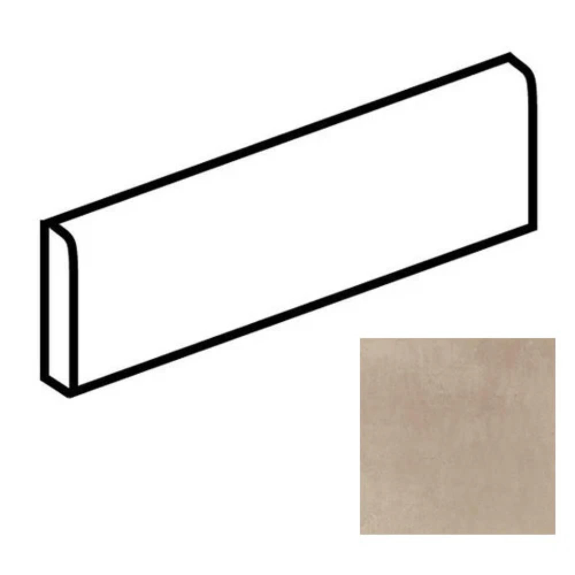 Cohesion Taupe 3X24 Bullnose Matte Floor Tile Trim