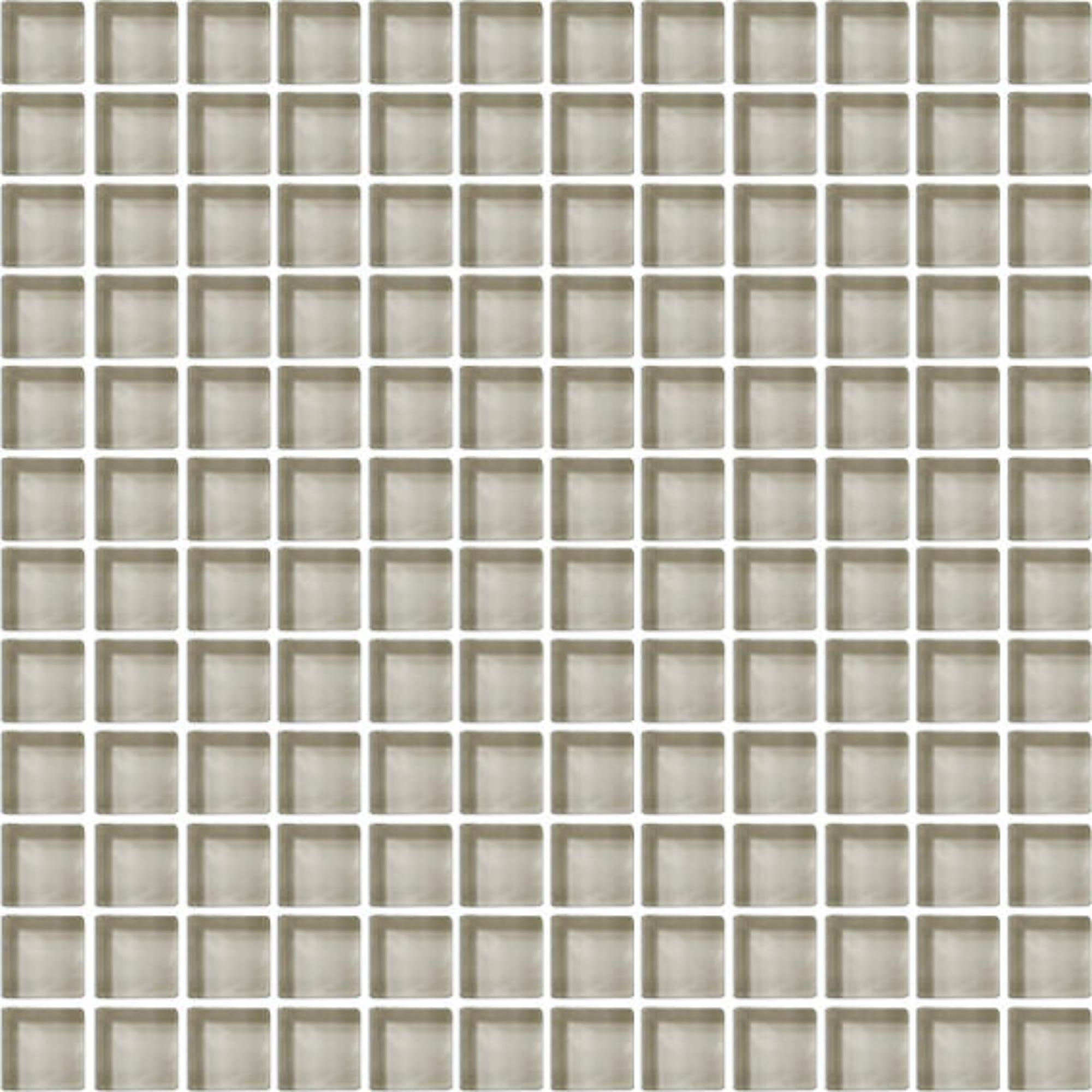 Color Wave Silver Mink 1X1 Glass Mosaic Tile