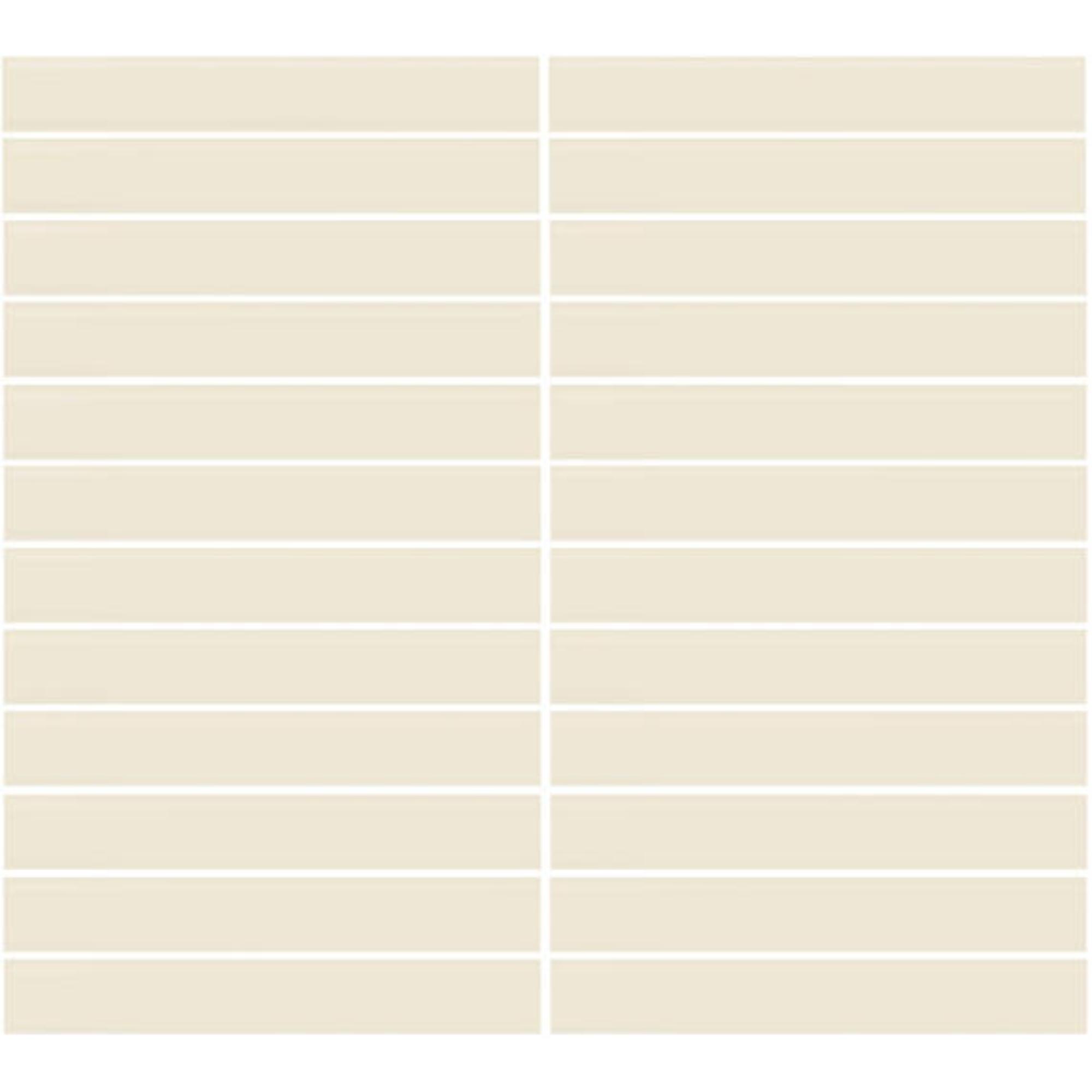 Color Wheel Biscuit 1X6 Glossy Straight Joint Mosaic Tile
