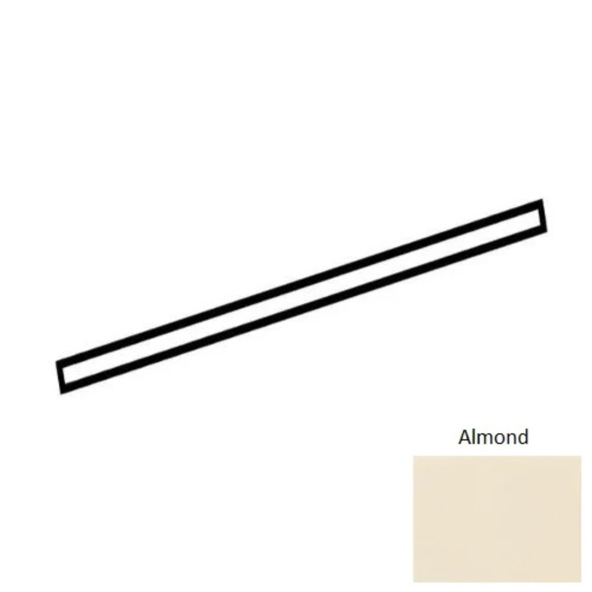 Color Wheel Classic Almond 1/2X12 Jolly Matte Wall Tile Trim