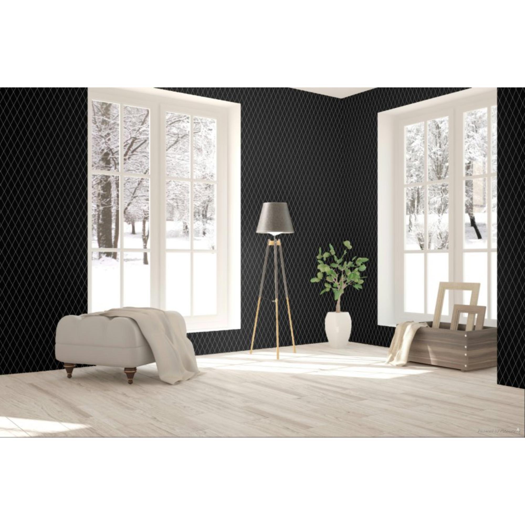 Color Wheel Retro Black Harlequin 2X3 Matte Mosaic Tile 