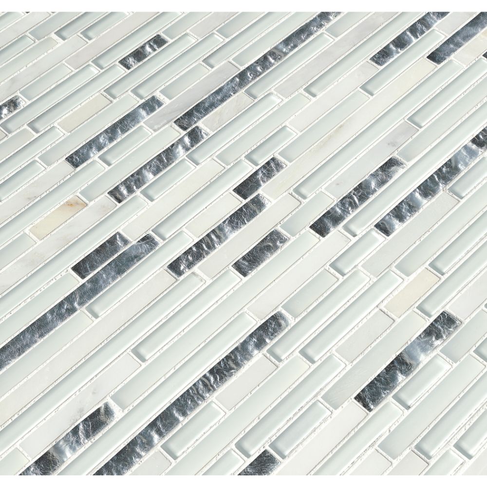 Cristallo Interlocking Pattern Glass Mosaic
