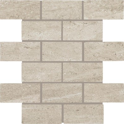 Advantage Distressed Beige 2X4 Brick Joint Matte Porcelain Mosaic Tile