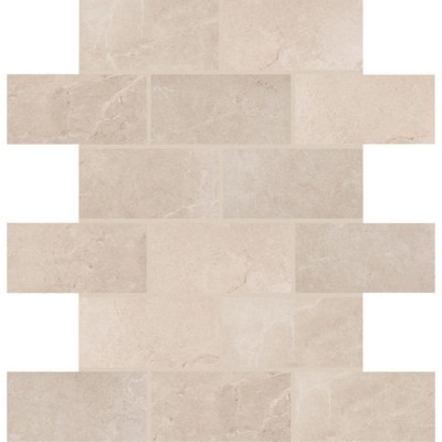 Advantage Mural Taupe 2X4 Brick Joint Matte Porcelain Mosaic Tile