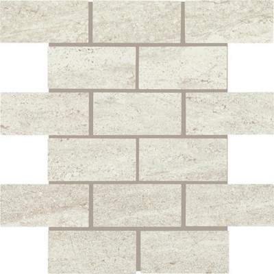 Advantage Washed White 2X4 Brick Joint Matte Porcelain Mosaic Tile