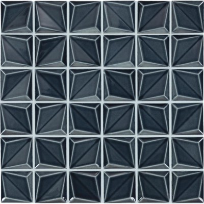 Artefino Vintage Angelite Floret 12X12 Glossy Mosaic Tile