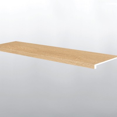 Ashton York Gray 12X47 Eased Edge Luxury Vinyl Stair Tread