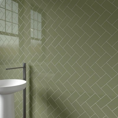 Color Wheel Classic Garden Spot 4X4 Glossy Wall Tile