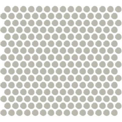 Color Wheel Desert Gray Penny Rounds 1x1 Glossy Mosaic Tile