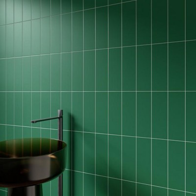 Color Wheel Linear Emerald 8X24 Matte Wall Tile