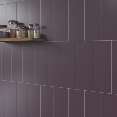 Color Wheel Linear Plum Crazy 4X8 Matte Wall Tile
