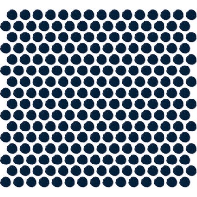 Color Wheel Navy Penny Rounds 1x1 Glossy Mosaic Tile