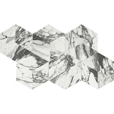 Divinium Calypso Microban 8x9 Hexagon Matte Porcelain Tile