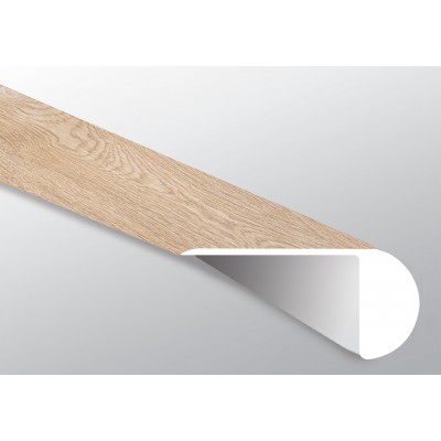 Trecento White Ocean 2-3/4X94 Vinyl Overlapping Stair Nose