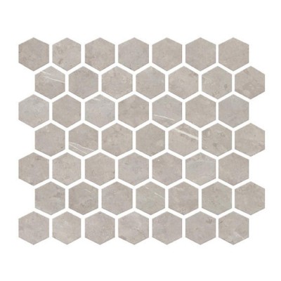 Prime Stamina Grey 1.5X1.5 Matte Hexagon Porcelain Mosaic Tile