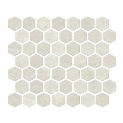 Prime Vitality White 1.5X1.5 Matte Hexagon Porcelain Mosaic Tile