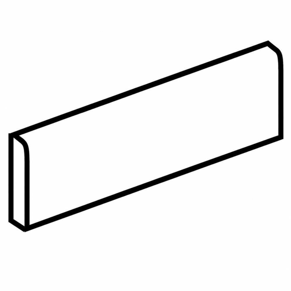 Advantage White Canvas 3X12 Matte Porcelain Bullnose Tile