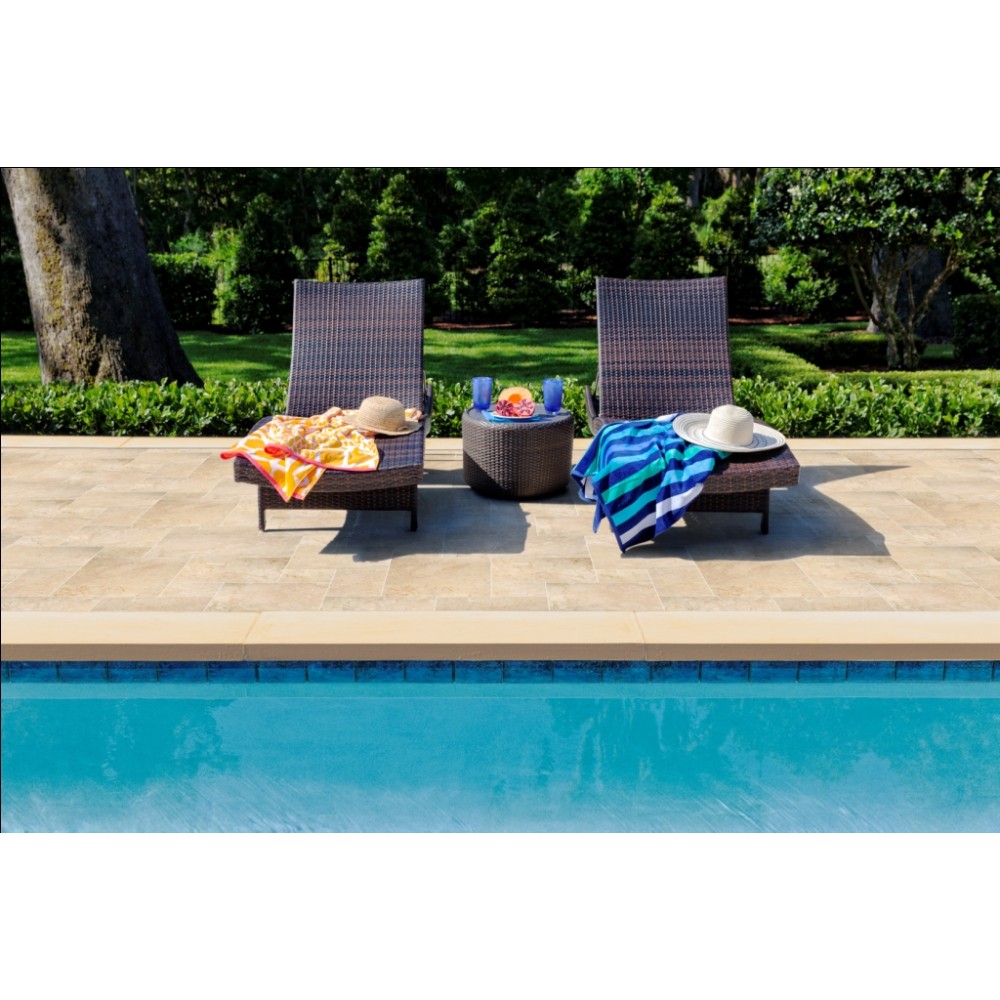 Aegean Pearl French Pattern 16 Sft x 10 Kits Tumbled Paver