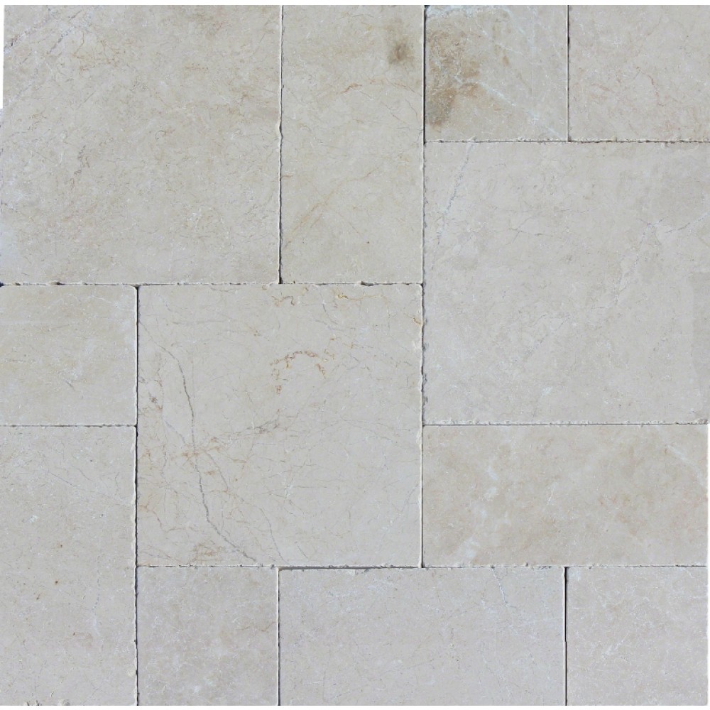Aegean Pearl French Pattern 16 Sft x 10 Kits Tumbled Paver