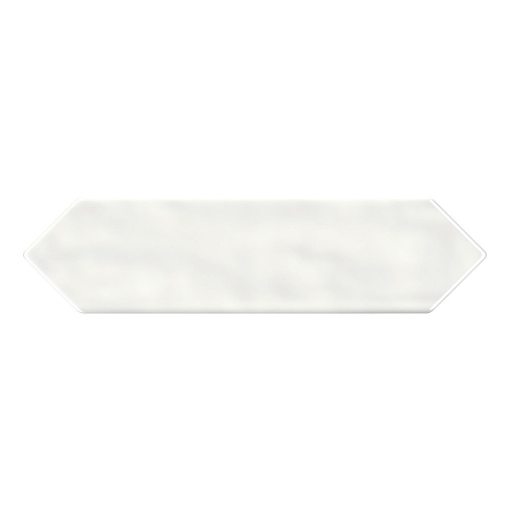 Arctic White Picket 3X12 Undulated Glossy