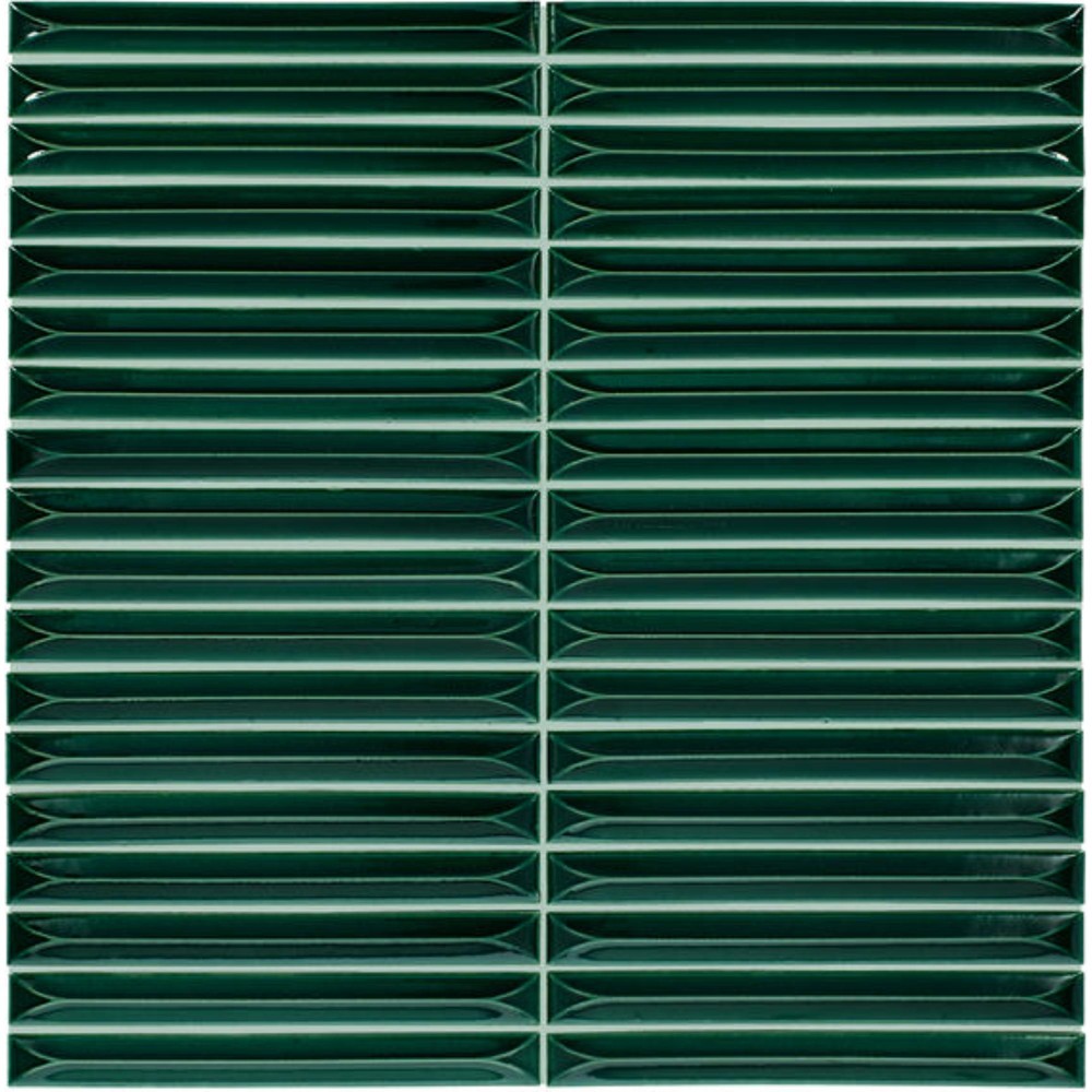 Artefino Vintage Jade Pyramid 1/2X6 Glossy Mosaic Tile