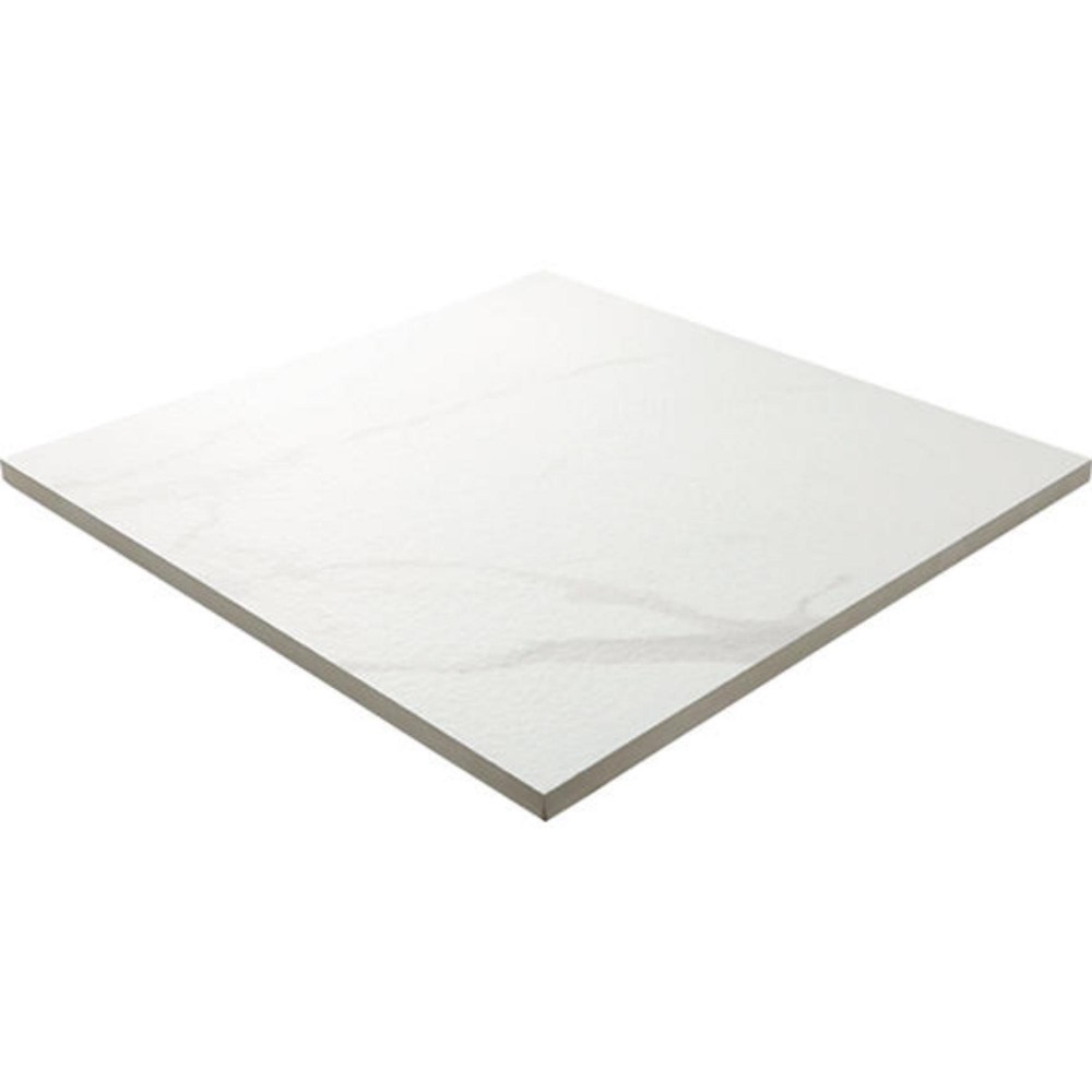 Artsy Studio Carrara  24x24 Polished Marble Look Porcelain Floor Tile