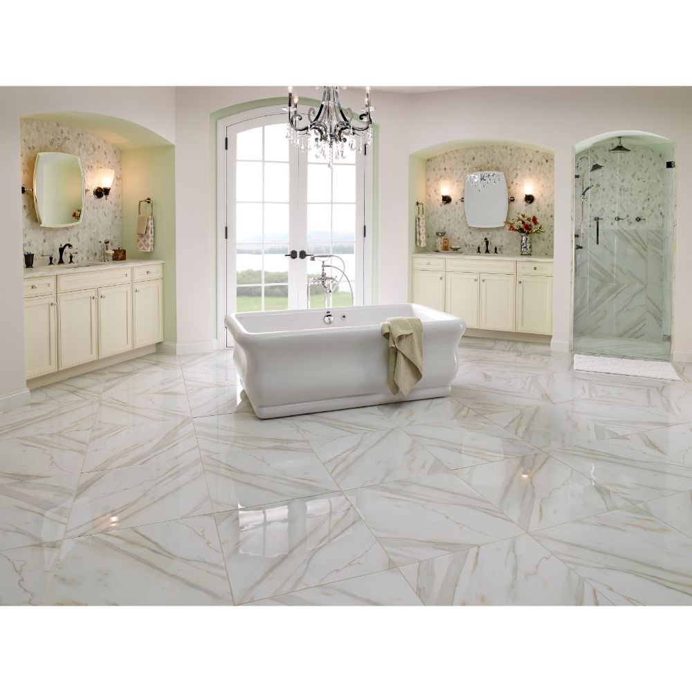 Calacatta Gold 12X12 Honed Marble Tile