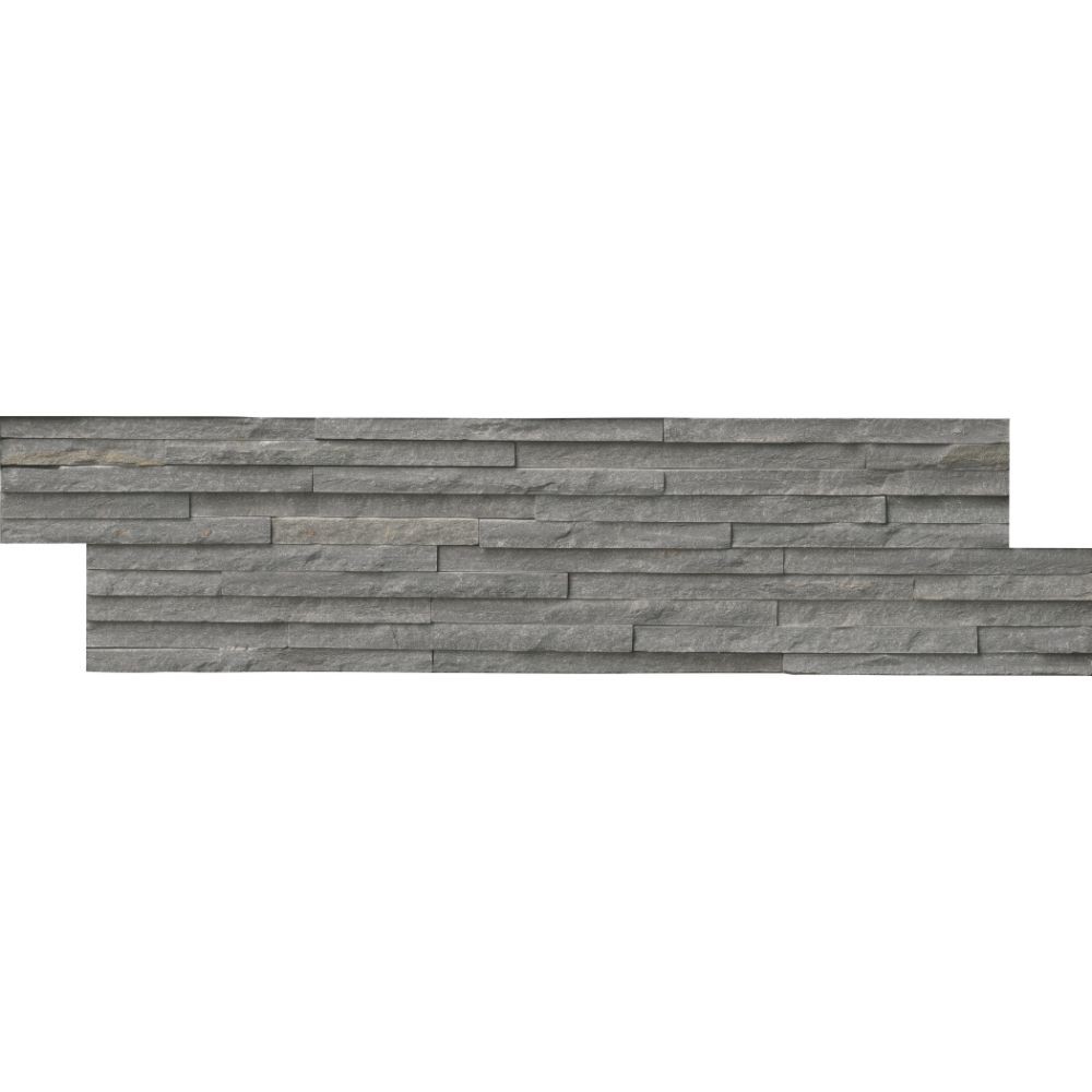 Charcoal 6x24 Split Face Pencil Ledger Panel 