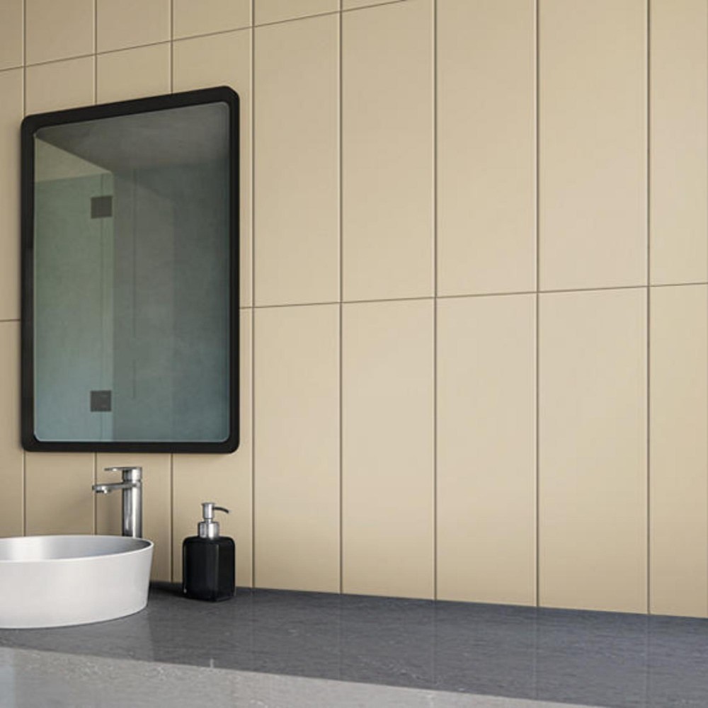 Color Wheel Linear Urban Putty 4X8 Matte Wall Tile