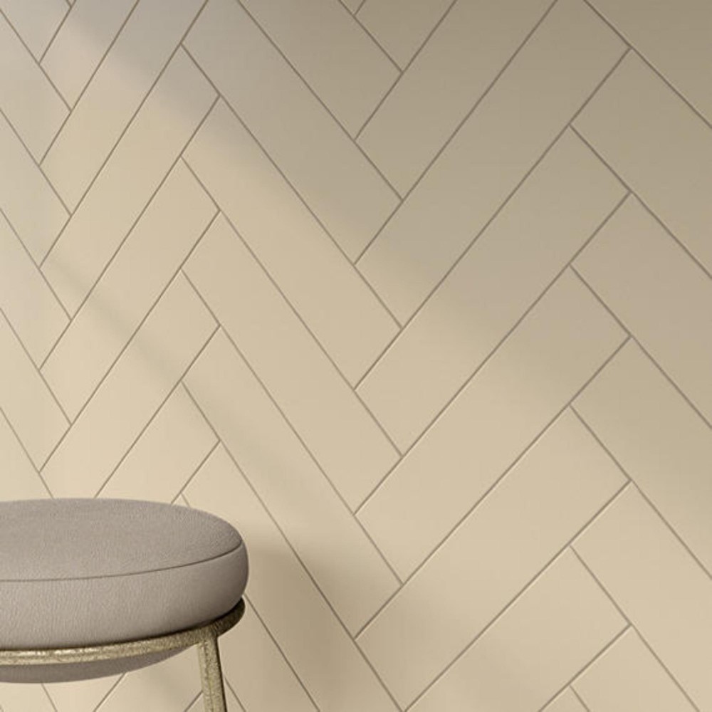 Color Wheel Linear Urban Putty 4X8 Matte Wall Tile