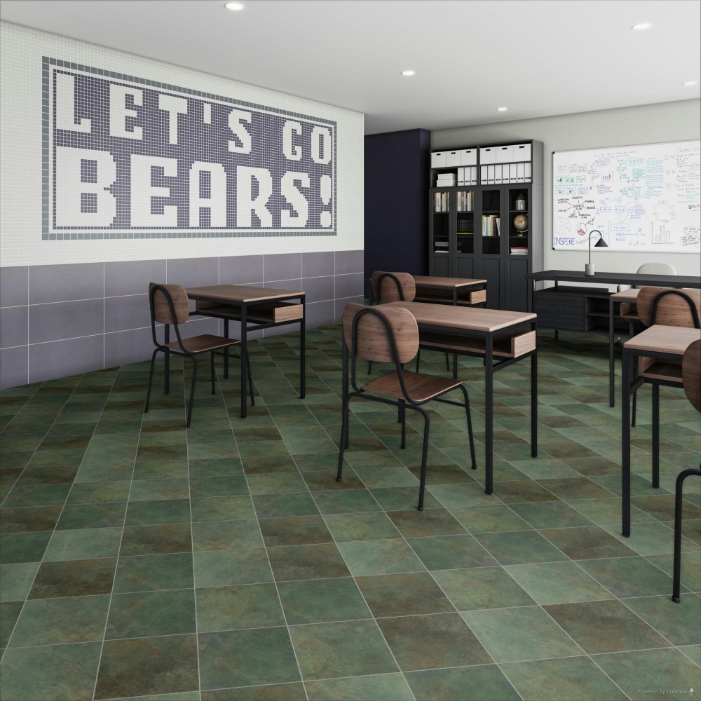 Continental Slate Brazilian Green 12X12 Matte Porcelain Tile