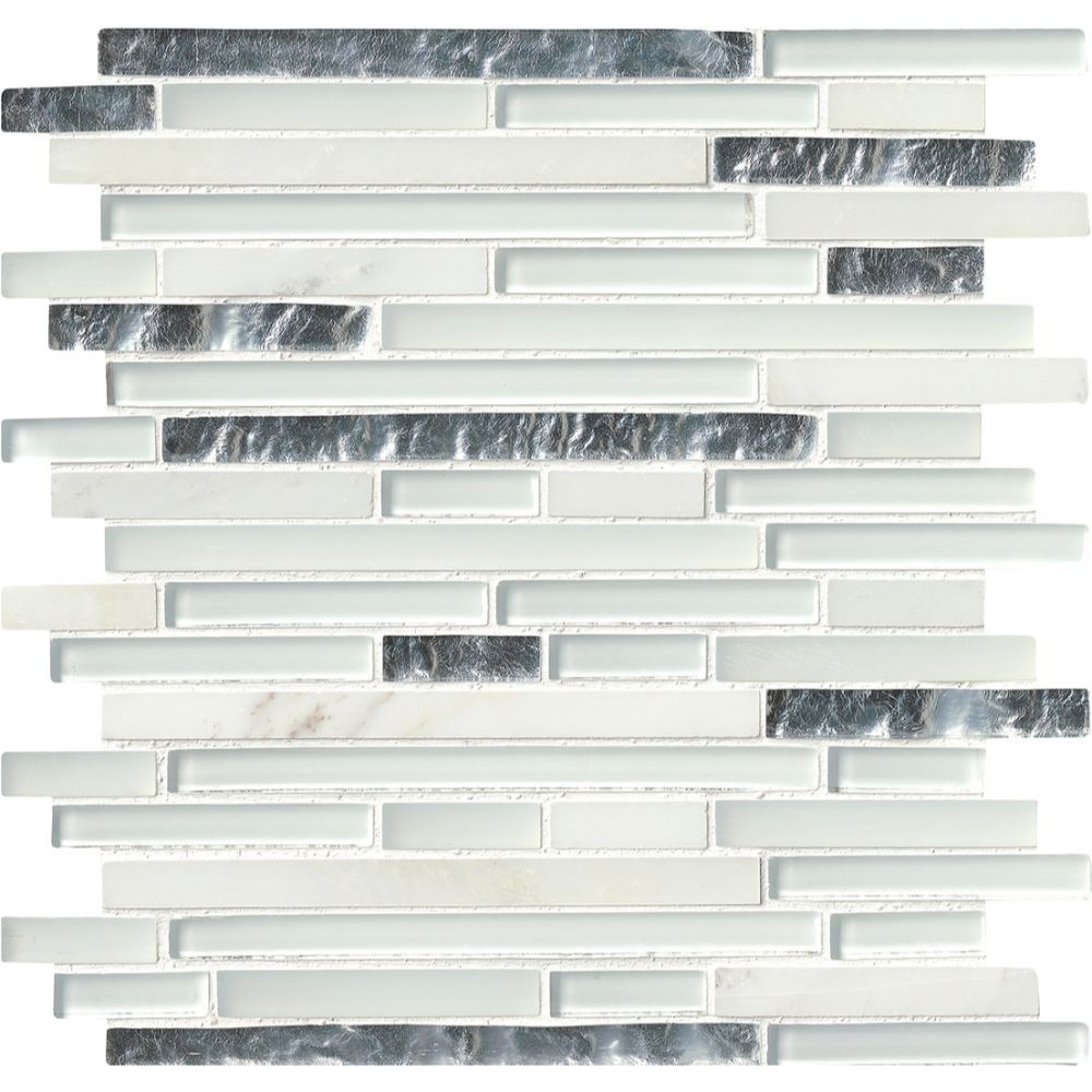 Cristallo Interlocking Pattern Glass Mosaic