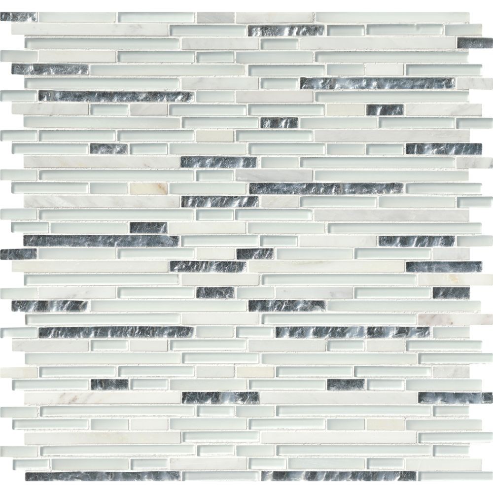 Cristallo Interlocking Pattern Glass Mosaic