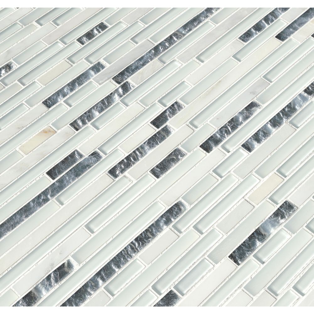 Cristallo Interlocking Pattern Glass Mosaic